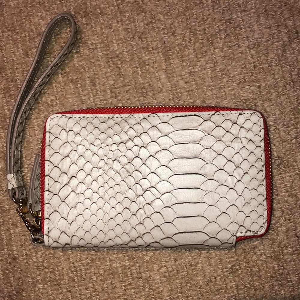 snakeskin clutch